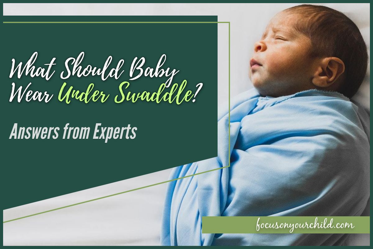 Clothes discount under swaddle