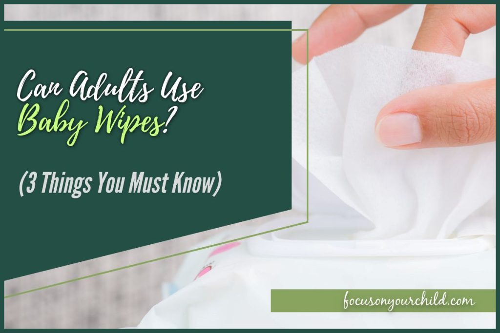 Can adults deals use baby wipes